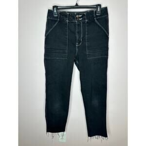 Hollister Ultra High Rise Cropped Mom Jeans